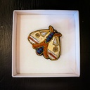 BROCHE PAPILLON TISSEE   