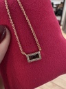 COLLIER PLAQUE OR