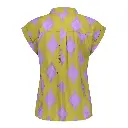 BLOUSE ETNIQUE MAUVE/VERT