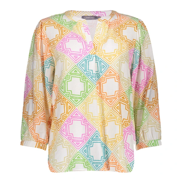 BLOUSE MULTI CARRE 