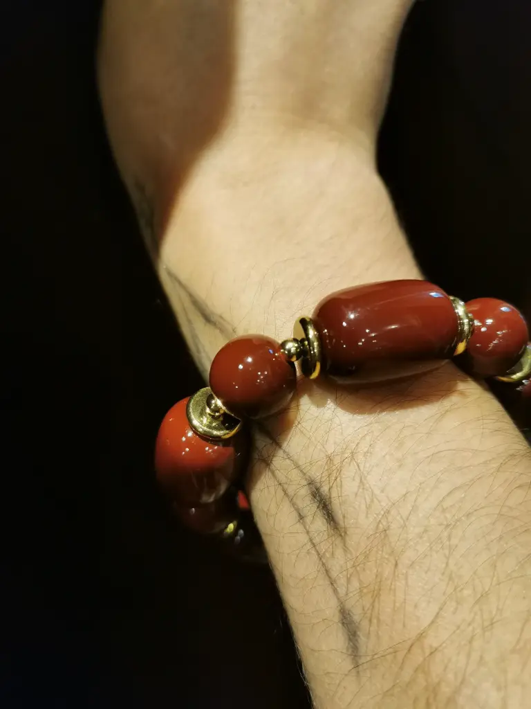 BRACELET GOLD/WINE