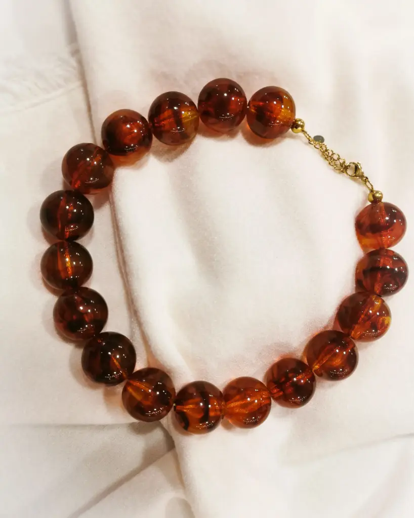 COLLIER TURTLE ACAJOU