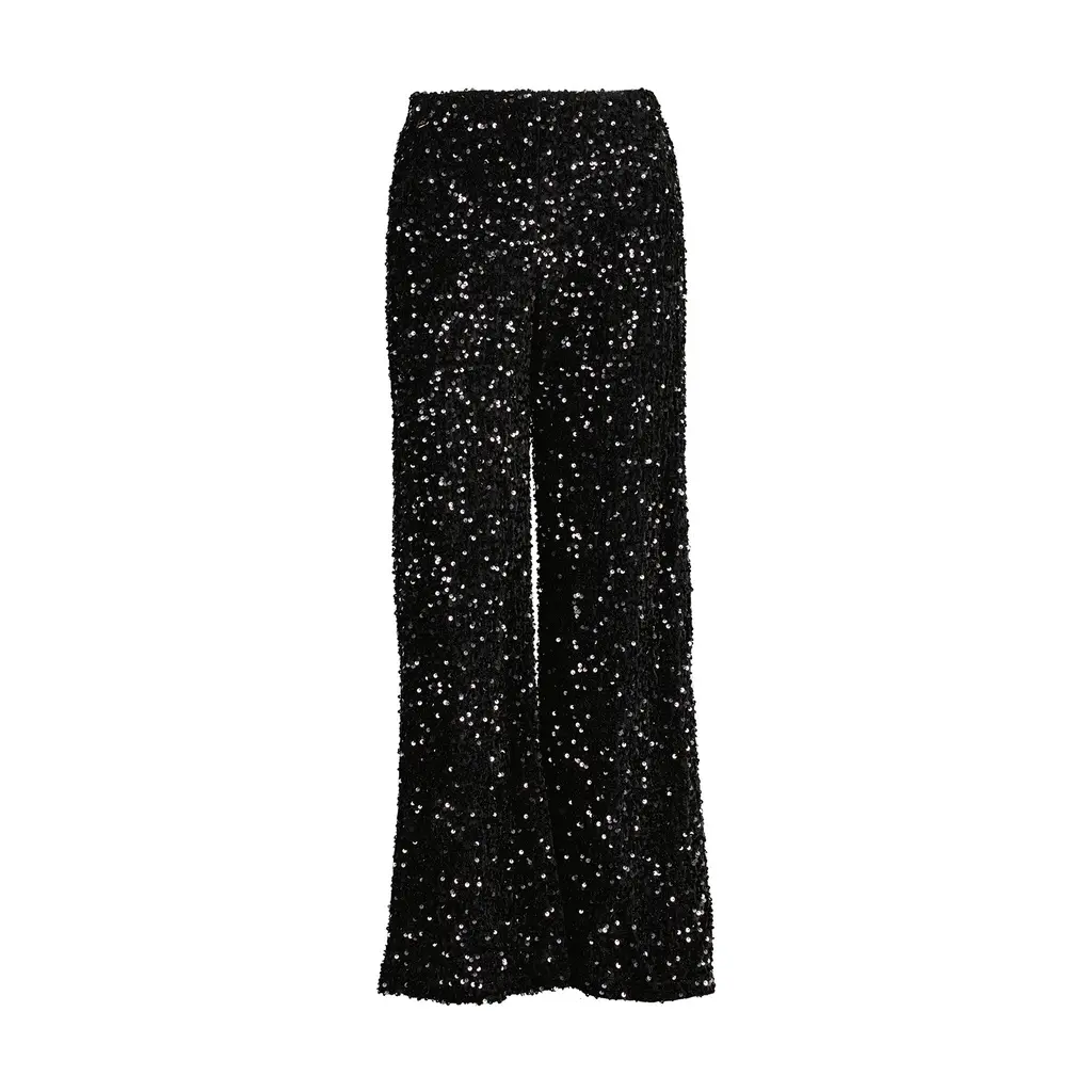 PANTALON SEQUINS FAY NOIR