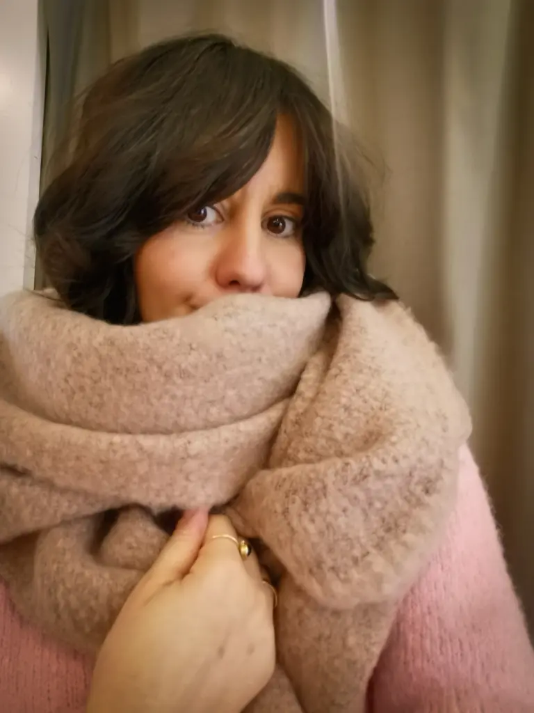 ECHARPE DODI BOIS ROSE 