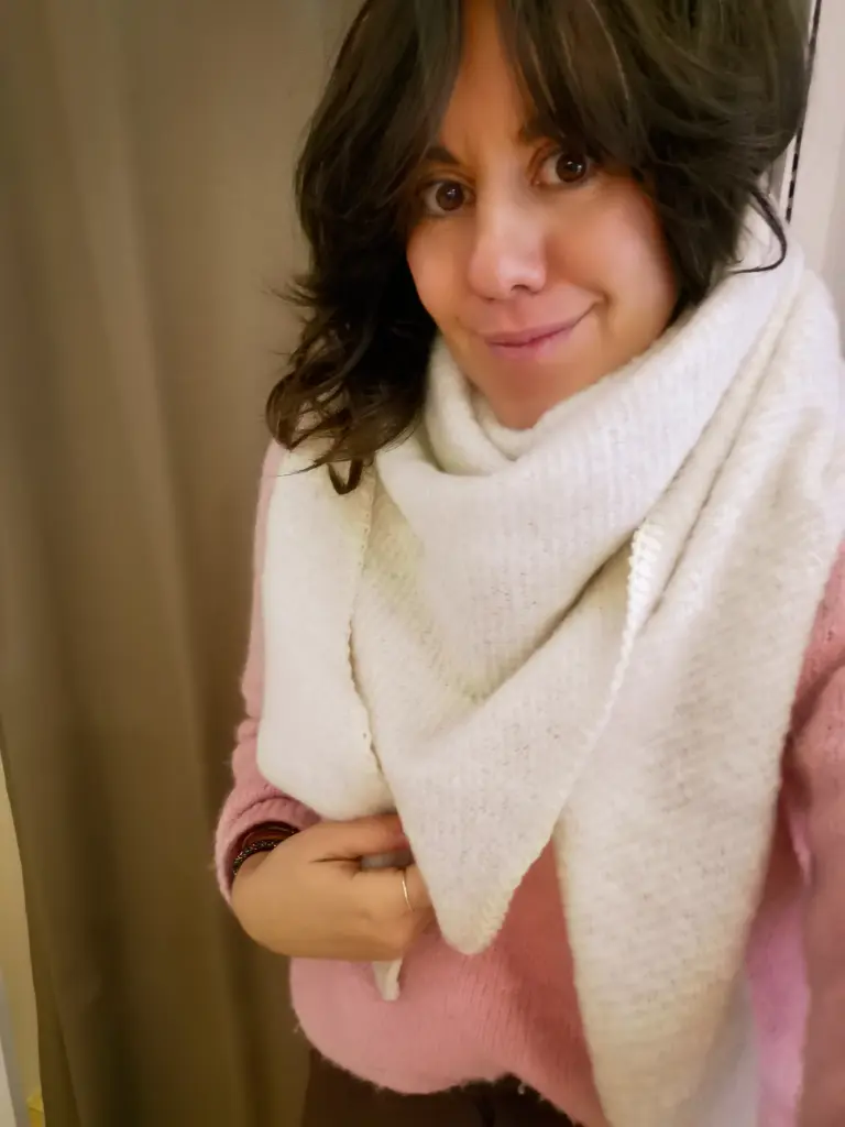 ECHARPE DODI TRIANGLE CREAM