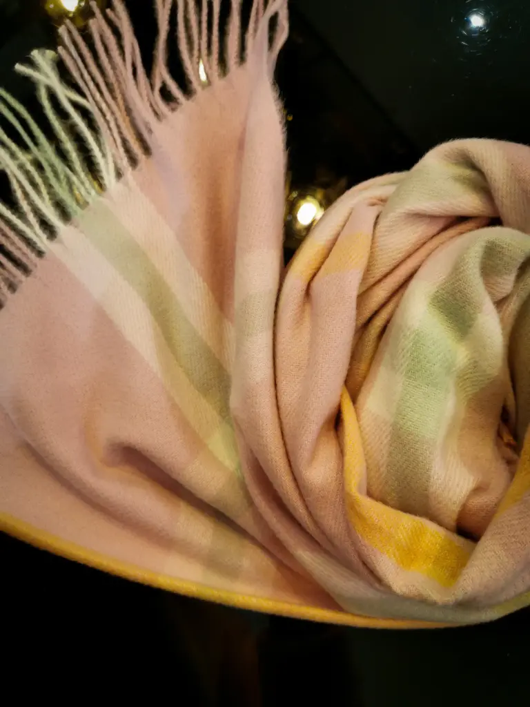 ECHARPE DODI CARREAUX ROSE