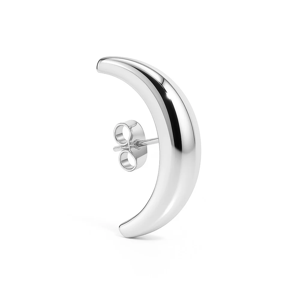 BOUCLE VIF STUD SILVER