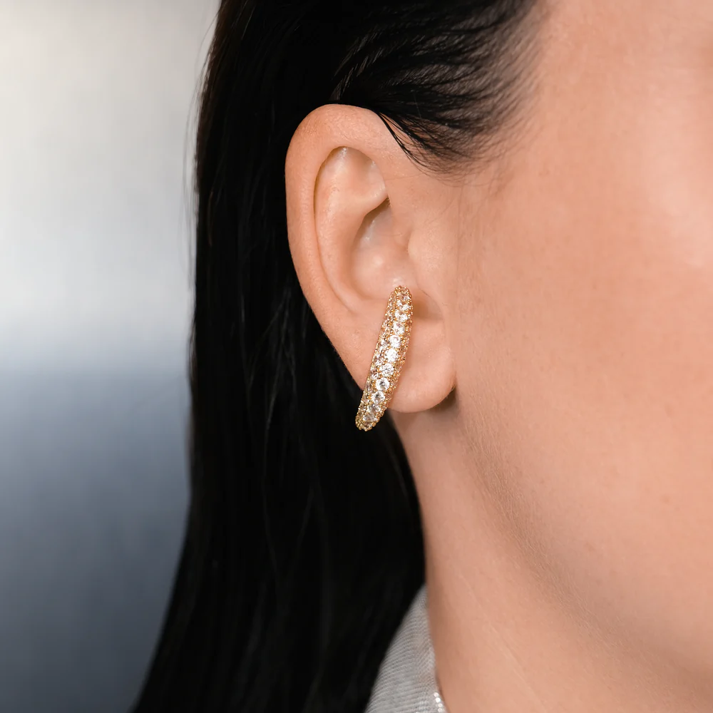 BOUCLE VIF DIAM STUD GD