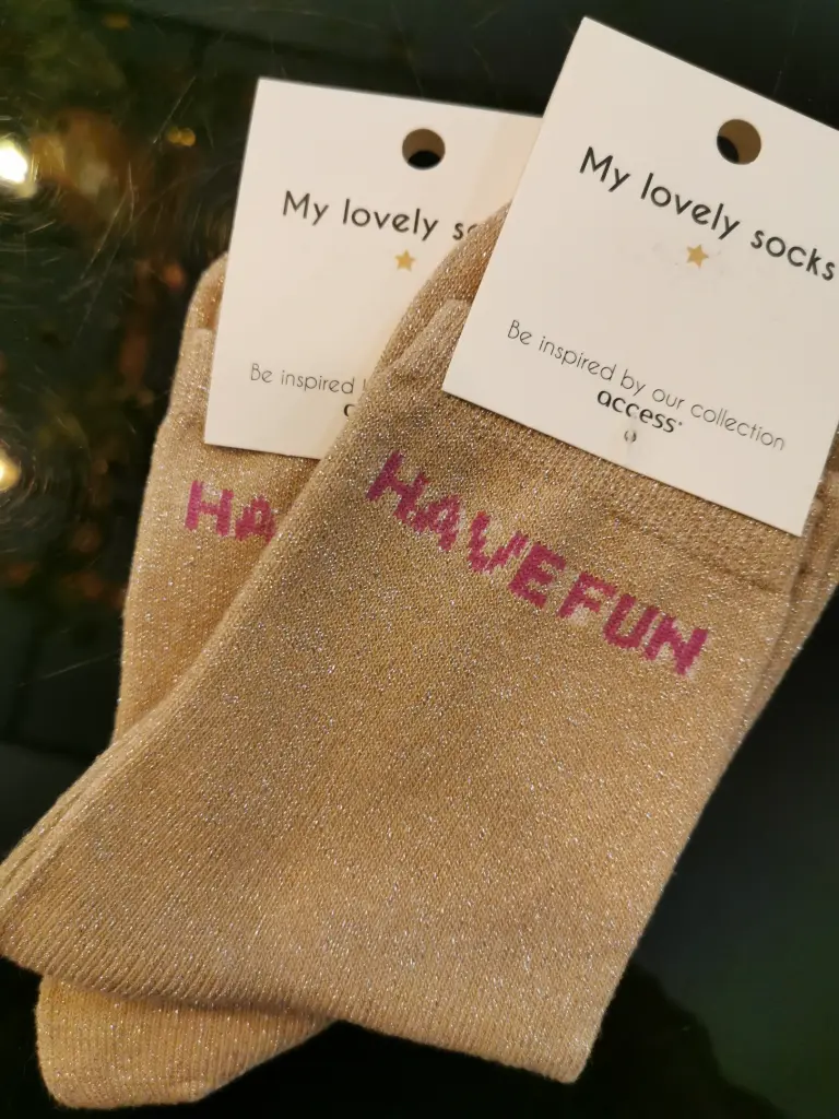 CHAUSSETTE HAVE FUN BEIGE