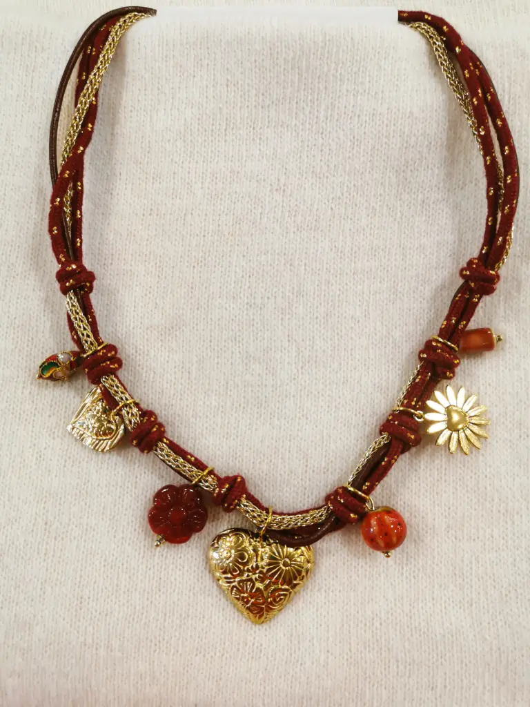 COLLIER SUZY BORDEAUX