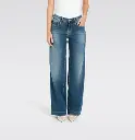 JEANS MAC RICH PALAZZO NAVY HEAVY WASH