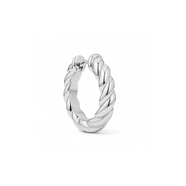 BOUCLE SWIRL KOS SILVER 20MM 