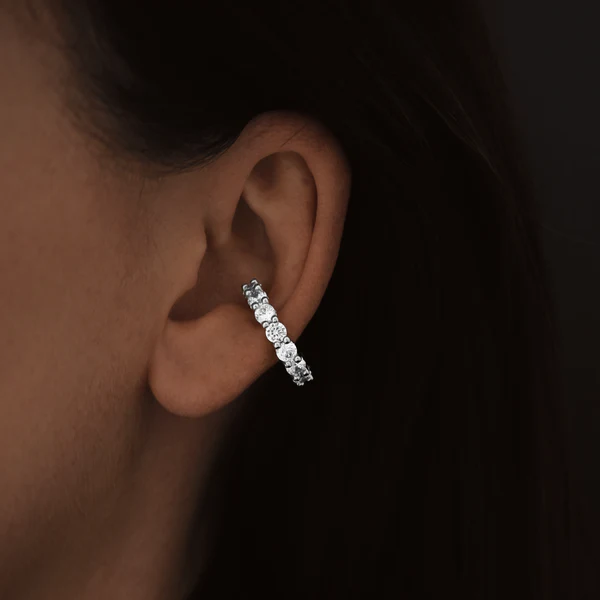 BOUCLE IRIS DIAM CUFF SILVER