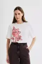 T-SHIRT SARIA BLANC 