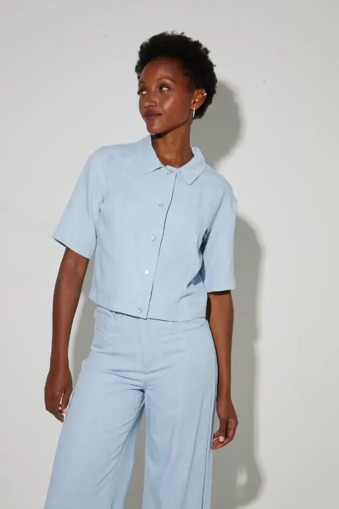 CHEMISE MAËL LYOCELL LIGHT BLUE