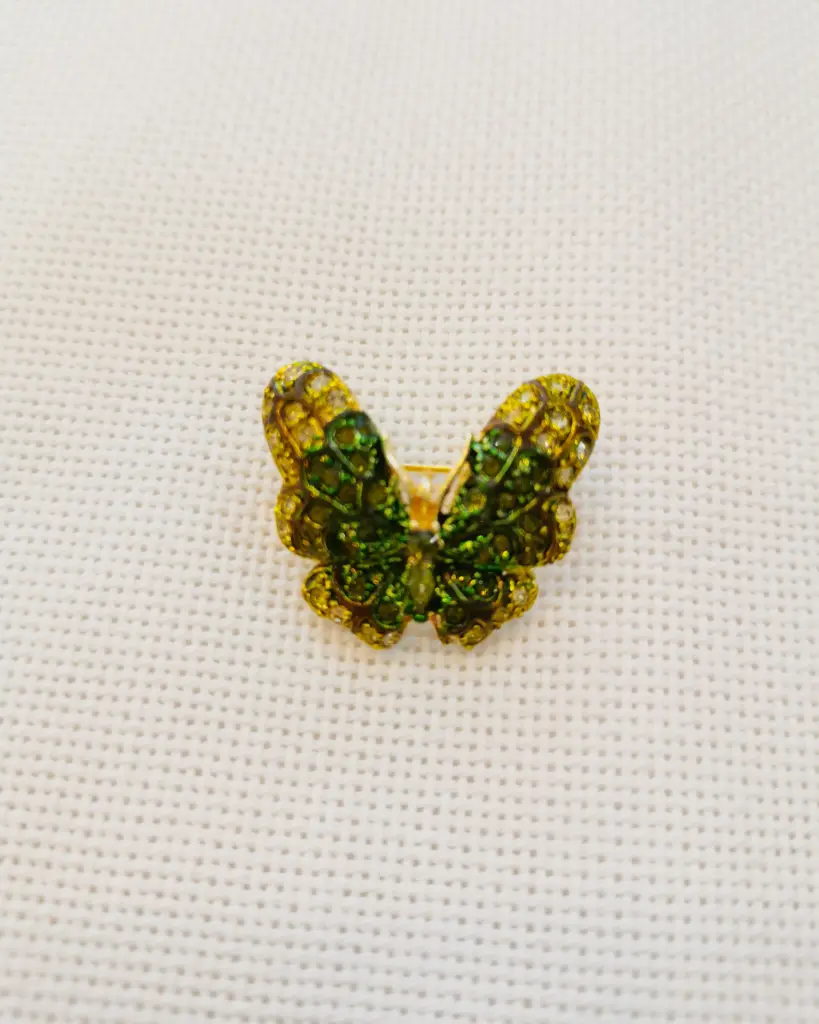 BROCHE MINI PAPILLON GREEN