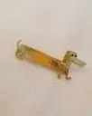 BROCHE TECKEL OR