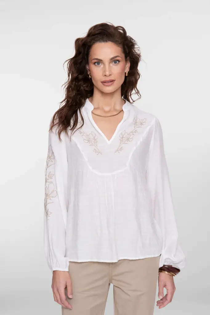 BLOUSE BLANCHE BRODERIE