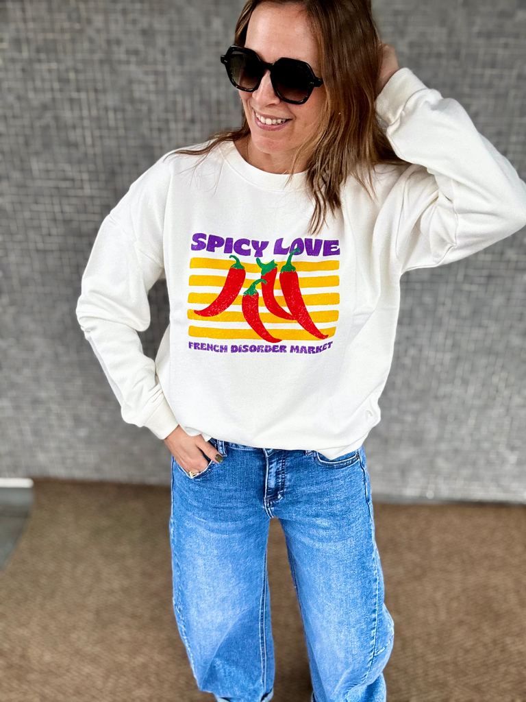 [FRENCH DISORDER] SWEAT ROSA SPICY LOVE (XS)