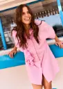 ROBE DUFFLE ROSE