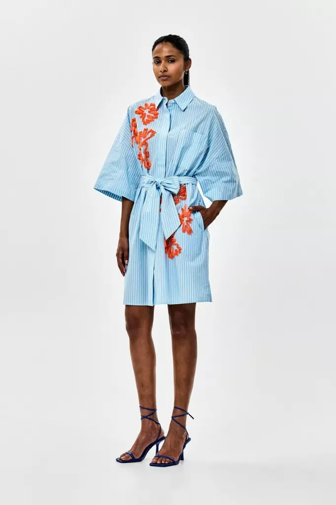 [314002] ROBE DIMPLY BLUE (XS)