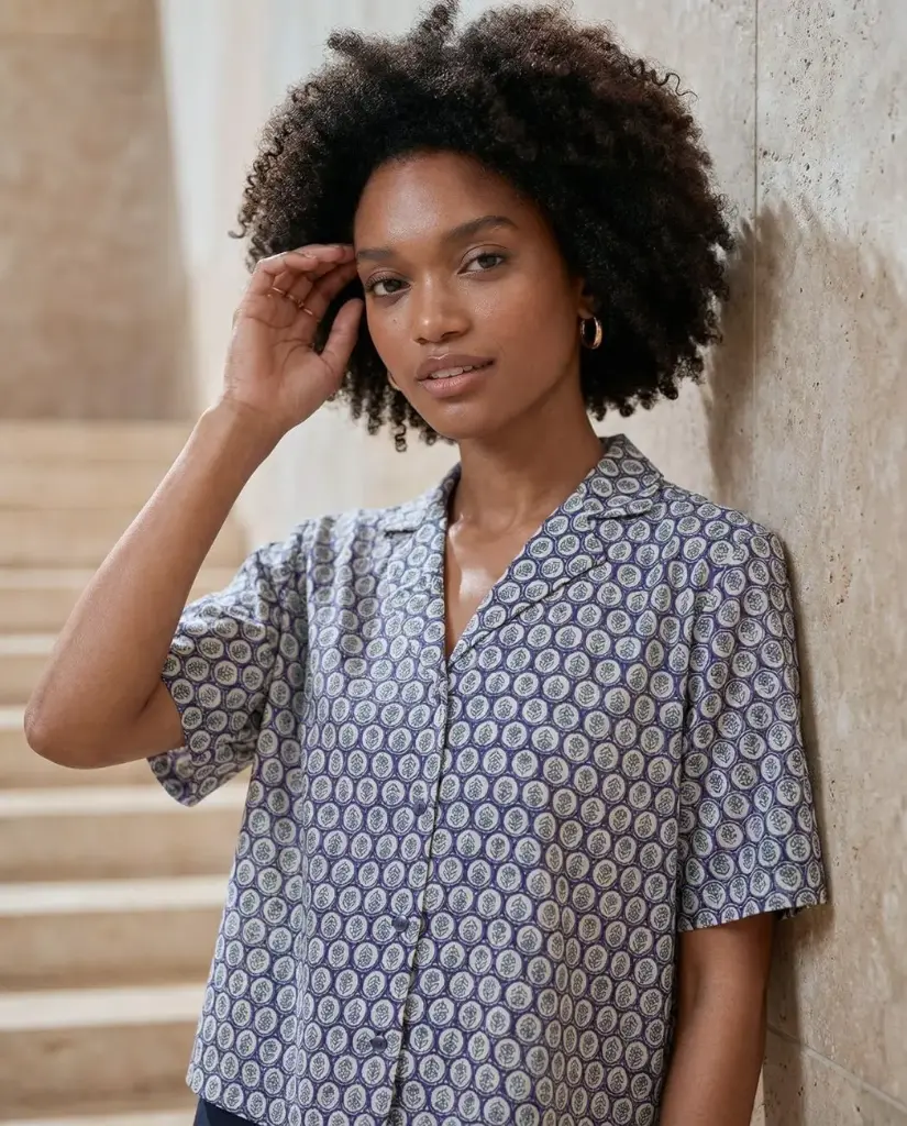 BLOUSE HICE BLEU