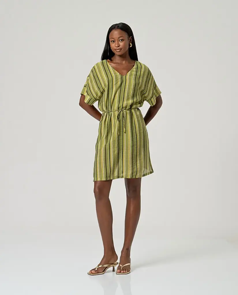 [526MIZY726] ROBE MIZY VERT MULTI  (S)