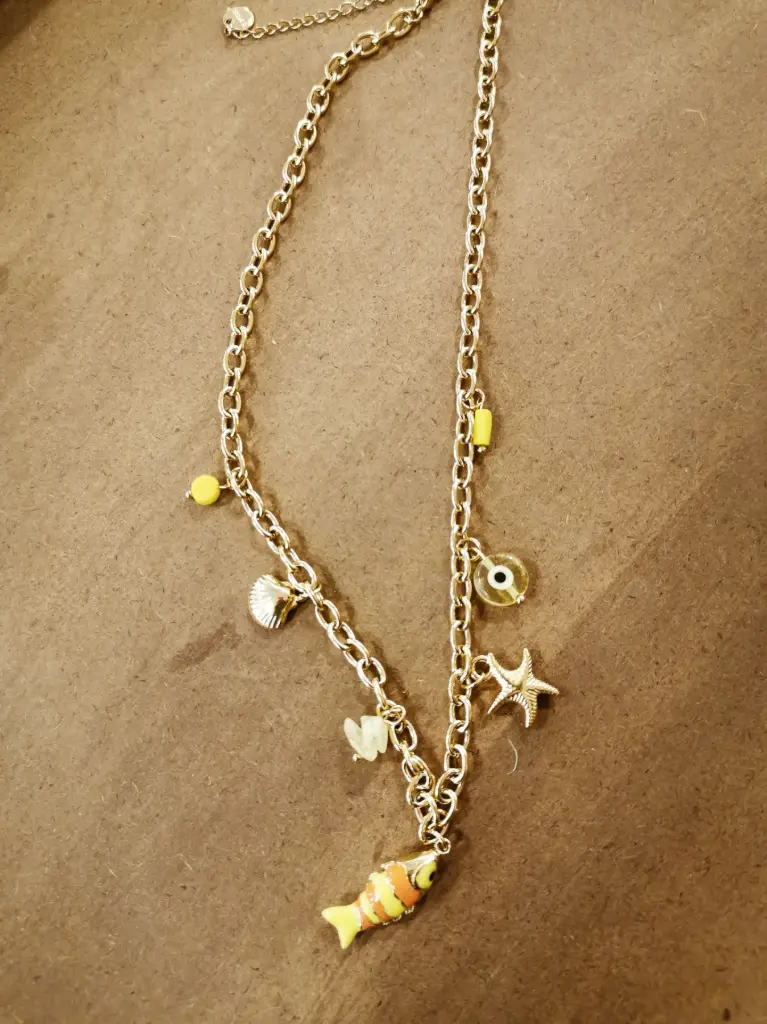 COLLIER POISSON ORANGE