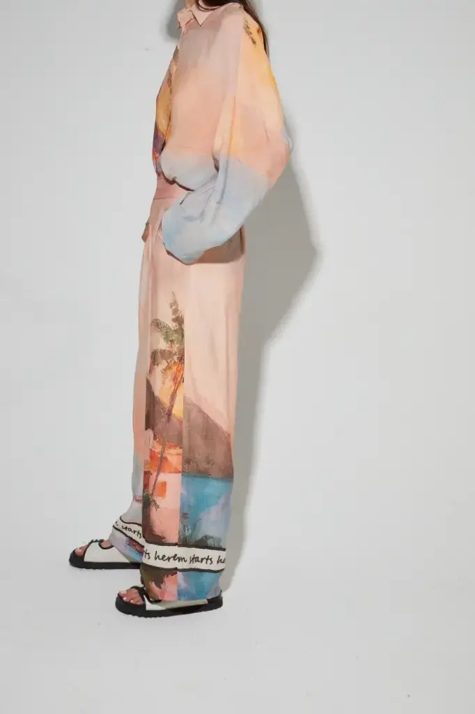 [3E26030294] PANTALON DYLAN PAYSAGE  (XS)