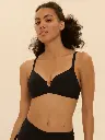 HAUT DE MAILLOT TRIANGLE PERLE NOIR 