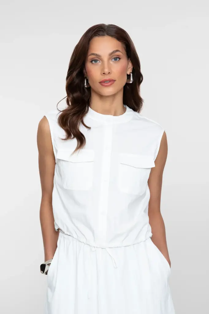 VESTE PARACHUTE WHITE