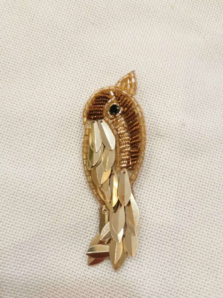 BROCHE DODI OISEAU OR 