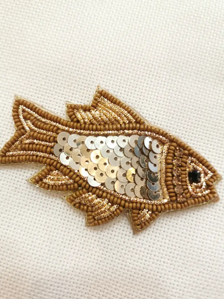 BROCHE DODI POISSON OR