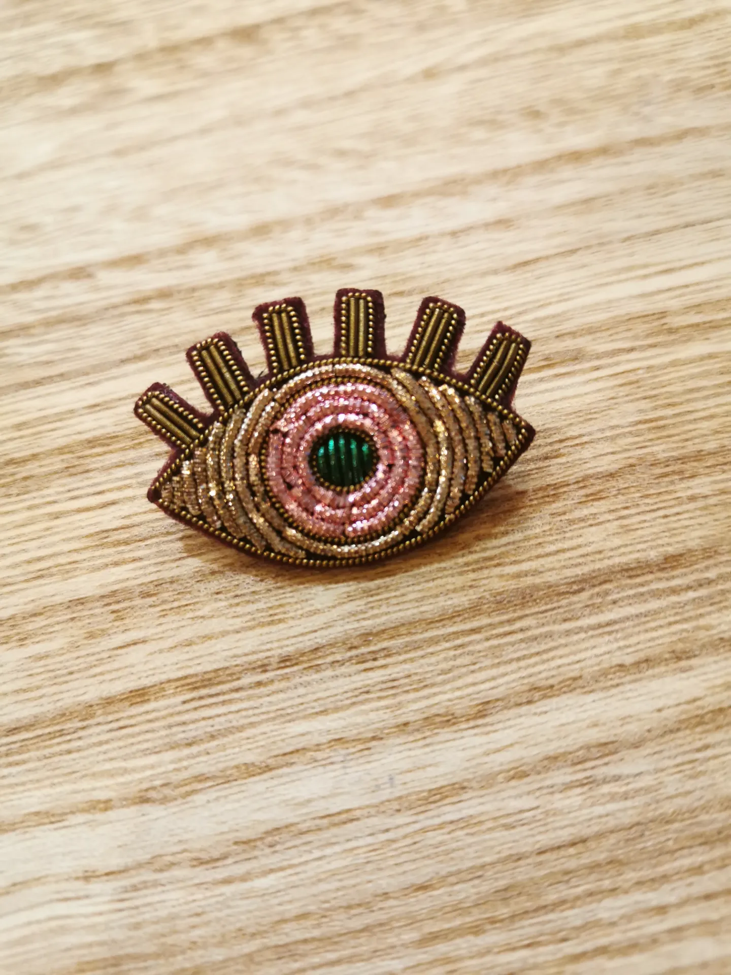 BROCHE OEUIL CHOCO