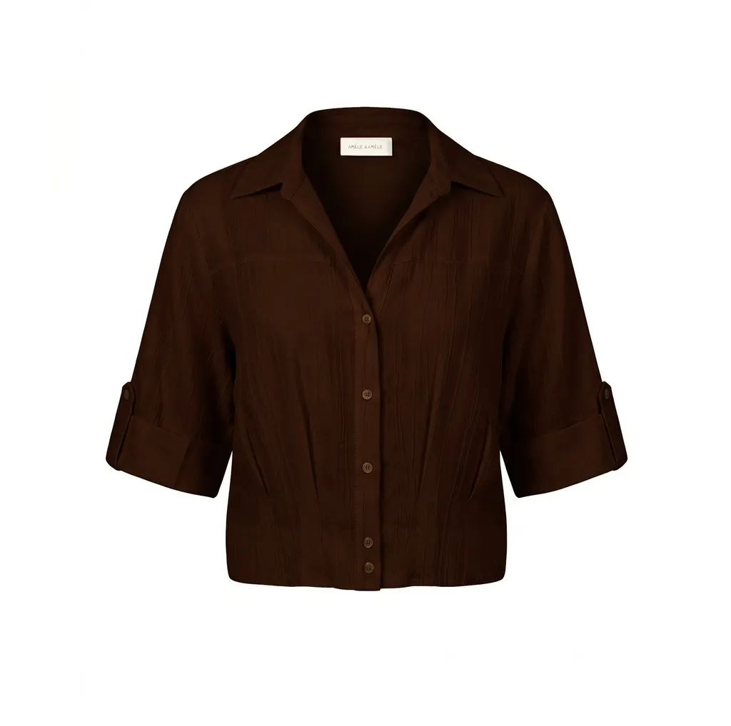 BLOUSE BREST BRUNE
