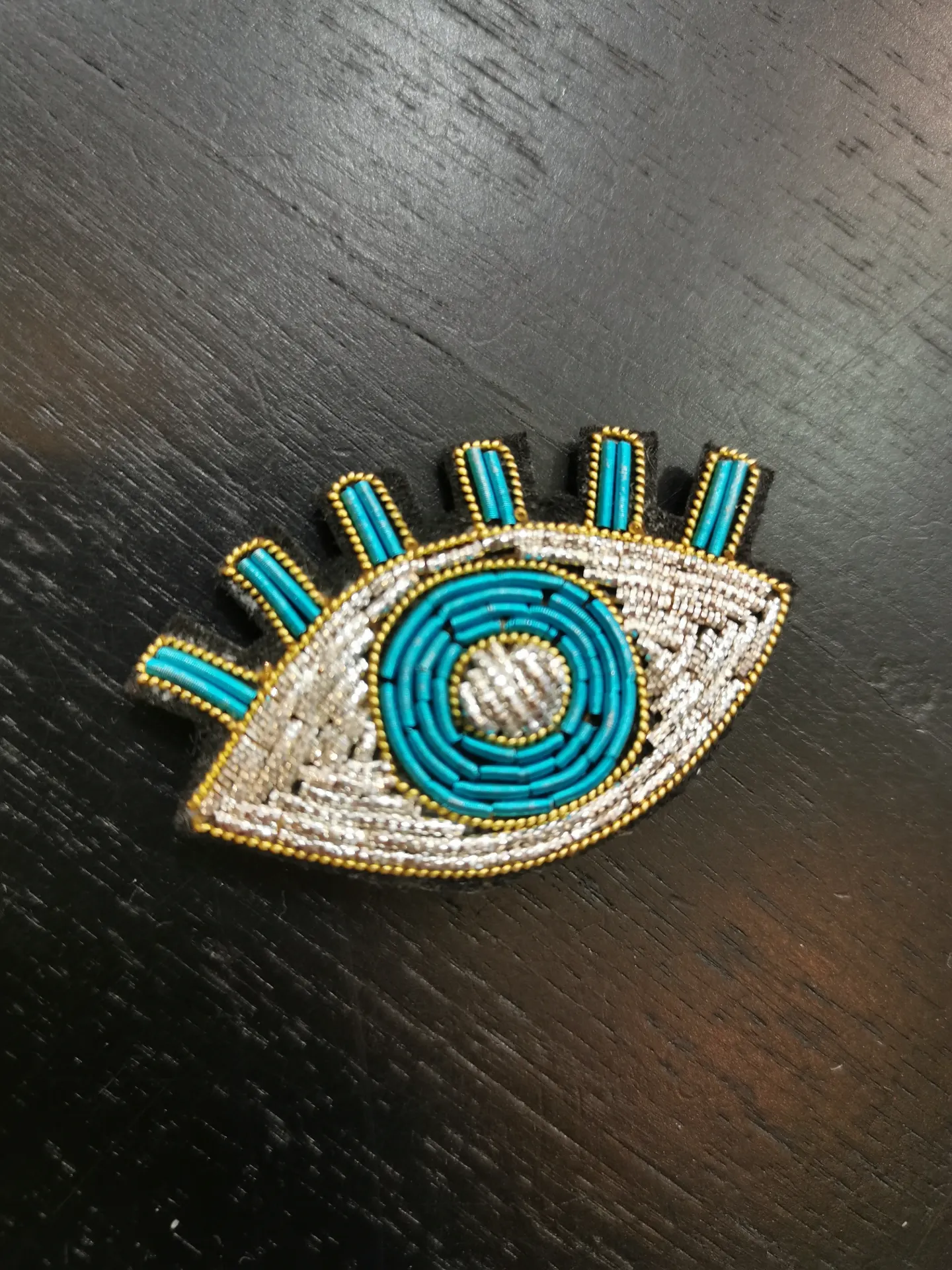 BROCHE OEUIL TURQUOISE