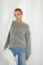 PULL THORNTON gris fonce chine