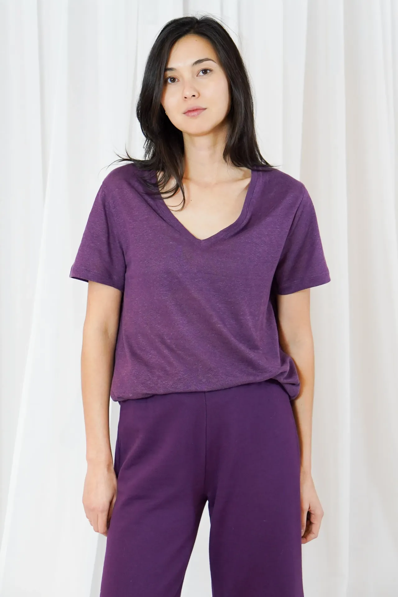 TEE-SHIRT RICHMOND aubergine