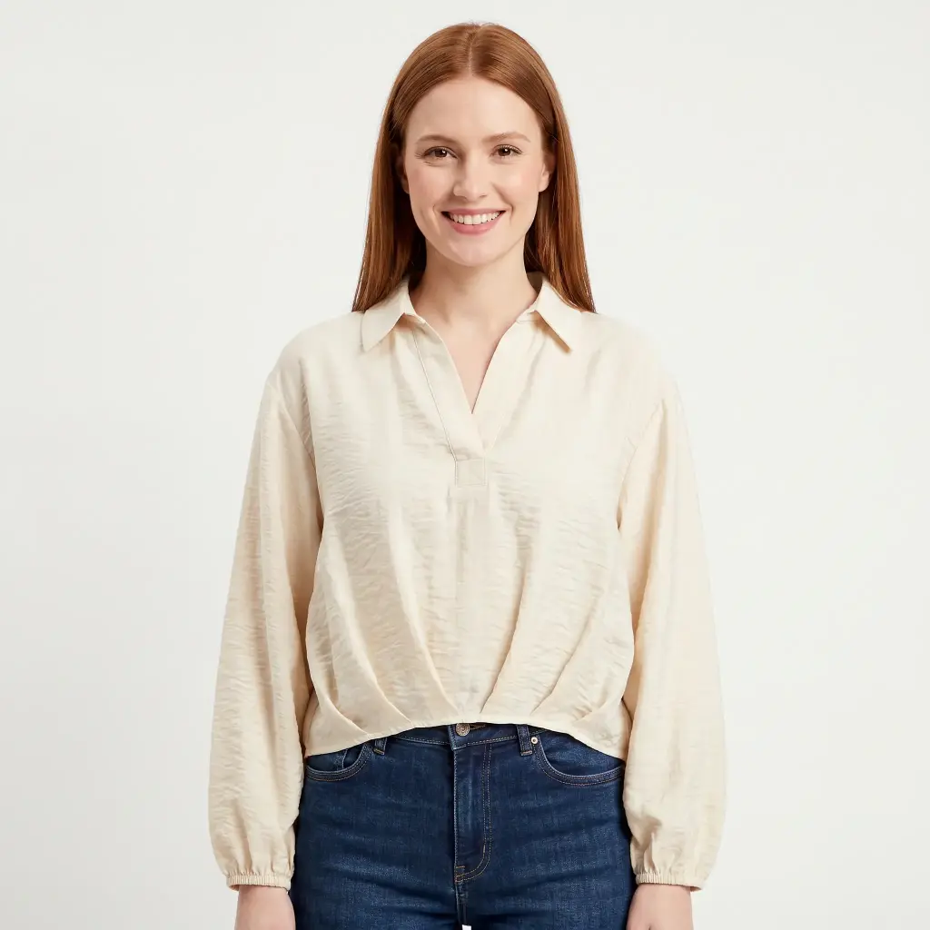 BLOUSE CARPI GESSO
