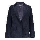 BLAZER VELOUR CHEVRONS MARINE