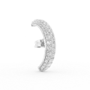 BOUCLE VIF DIAM STUD SILVER