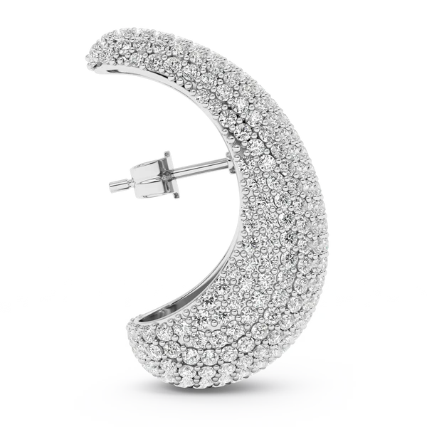 BOUCLE BULB DIAM SILVER