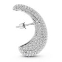 BOUCLE BULB DIAM SILVER