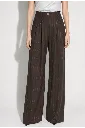 PANTALON ASTRID Goccia Story chocolat fabriqué en Italie