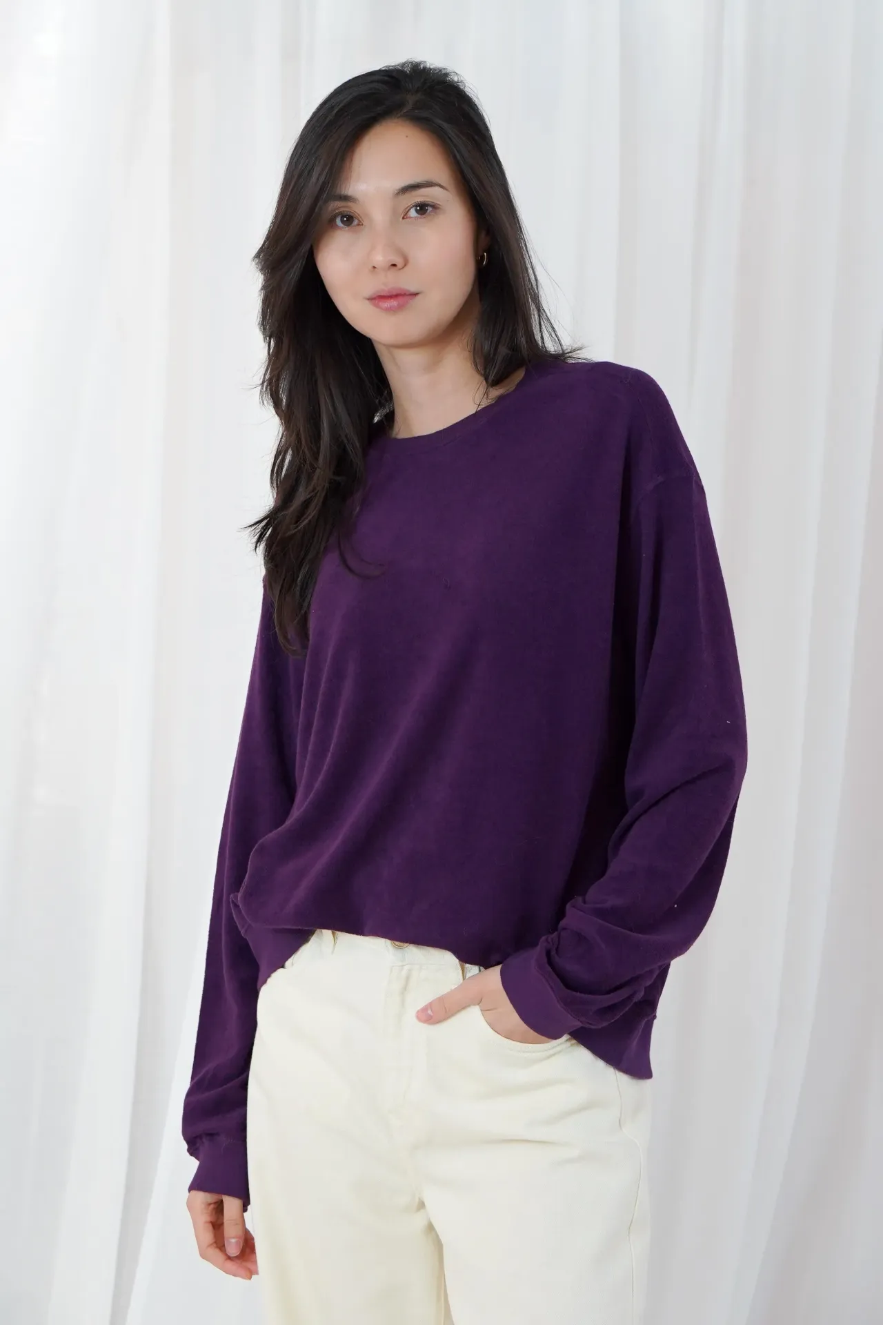 SWEAT MANHATTAN II aubergine (XS)