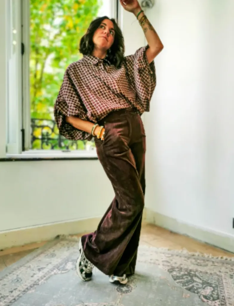PANTALON CRUZ AUBERGINE