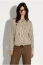 CHEMISE CLIO BOXY à carreaux beige