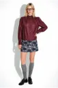 CHEMISE ANAIS voile bordeaux