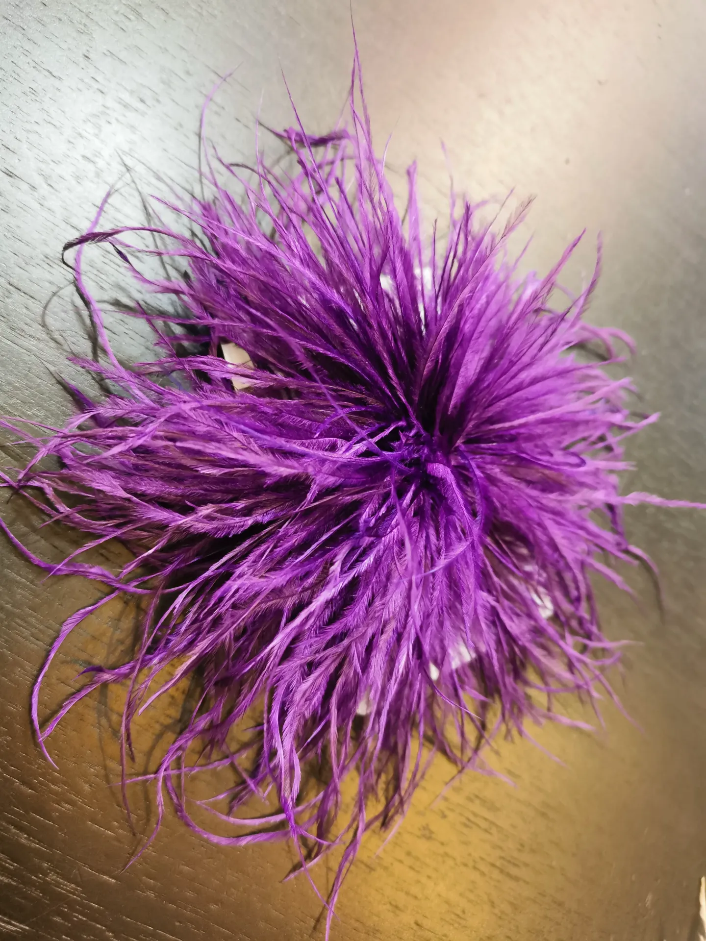 BROCHE PLUME purple