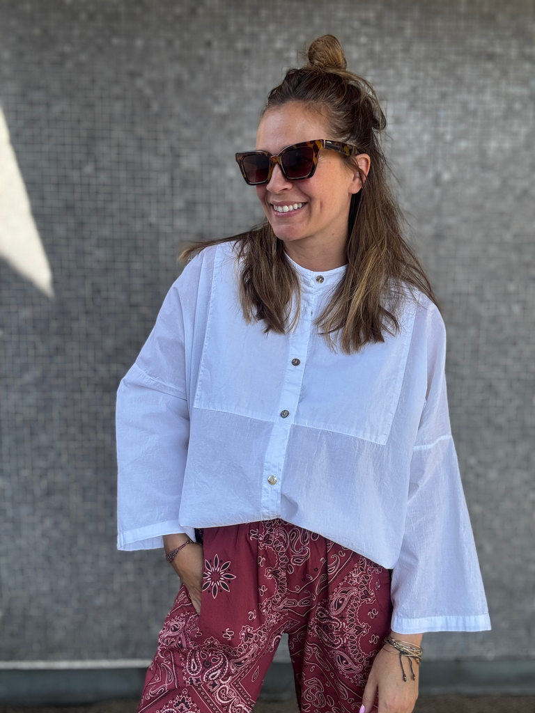 CHEMISIER COTON UNI JOHANNA